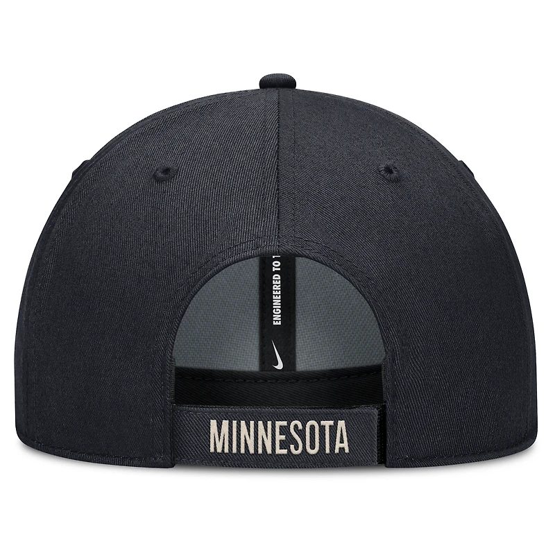 Casquette ajustable Nike Minnesota Twins Statement Club Performance pour homme, bleu marine/naturel