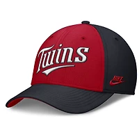 Men's Nike Navy/ Minnesota Twins Rise Swoosh Performance Flex Hat