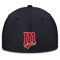 Men's Nike Navy/ Minnesota Twins Rise Swoosh Performance Flex Hat
