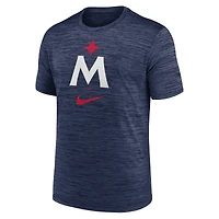 T-shirt Nike bleu marine Minnesota Twins 2023 avec logo Velocity Performance pour homme