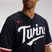 Maillot réplique alternatif Nike bleu marine des Minnesota Twins pour hommes