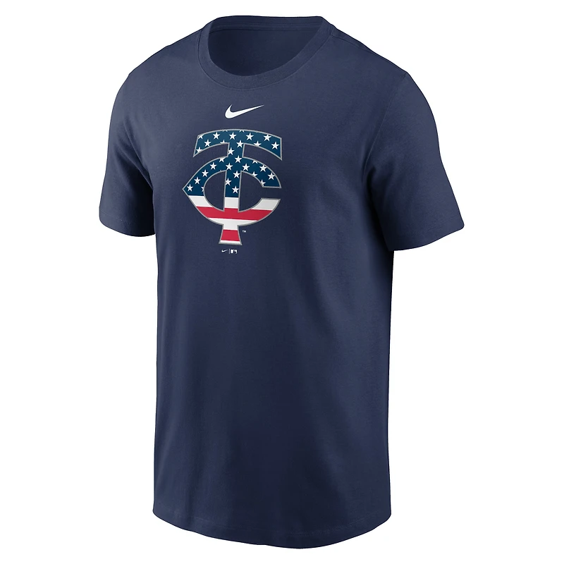 T-shirt Americana Nike pour hommes, bleu marine, Minnesota Twins