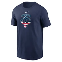 T-shirt Americana Nike pour hommes, bleu marine, Minnesota Twins