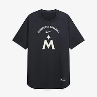 Men's Nike Navy Minnesota Twins Authentic Collection Batting Practice Pre-Game Raglan Dri-FIT Top
