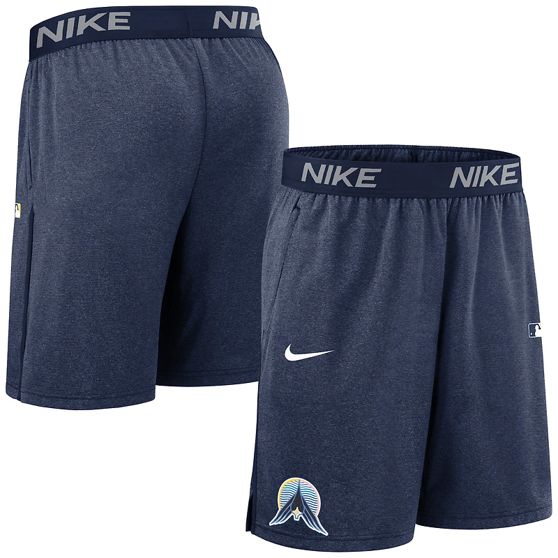 Men's Nike  Navy Minnesota Twins Authentic Collection City Connect Performance Knit Shorts