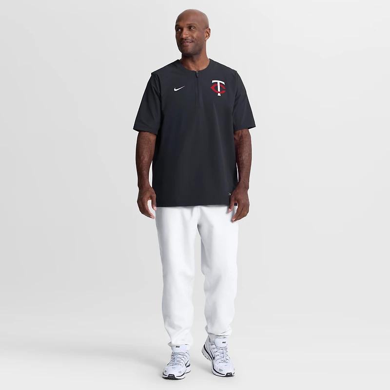 Men's Nike Navy Minnesota Twins Authentic Collection Dri-FIT Quarter-Zip Windshirt