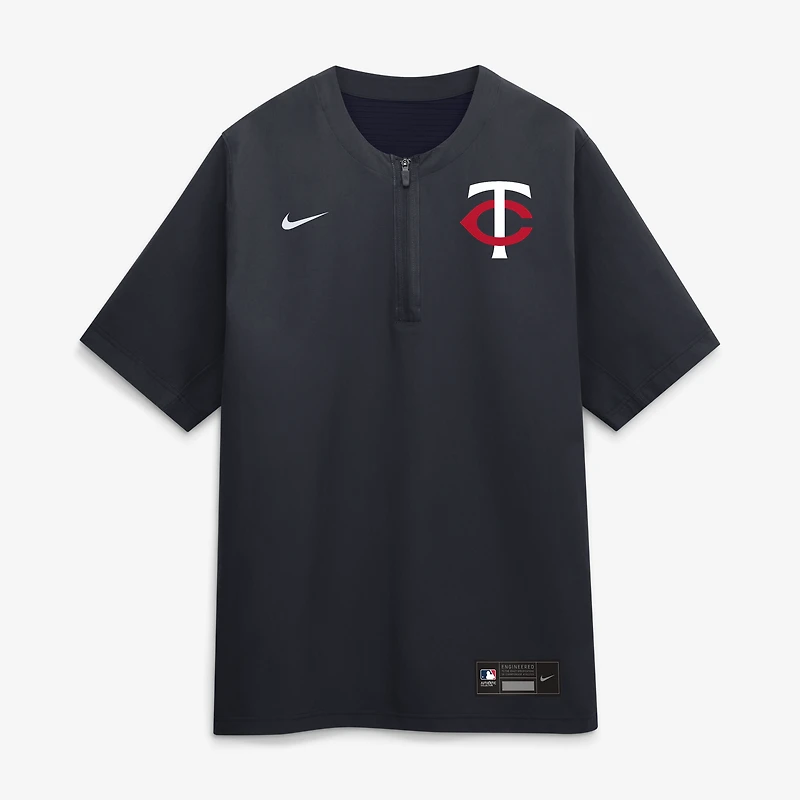 Men's Nike Navy Minnesota Twins Authentic Collection Dri-FIT Quarter-Zip Windshirt