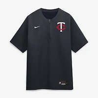 Men's Nike Navy Minnesota Twins Authentic Collection Dri-FIT Quarter-Zip Windshirt