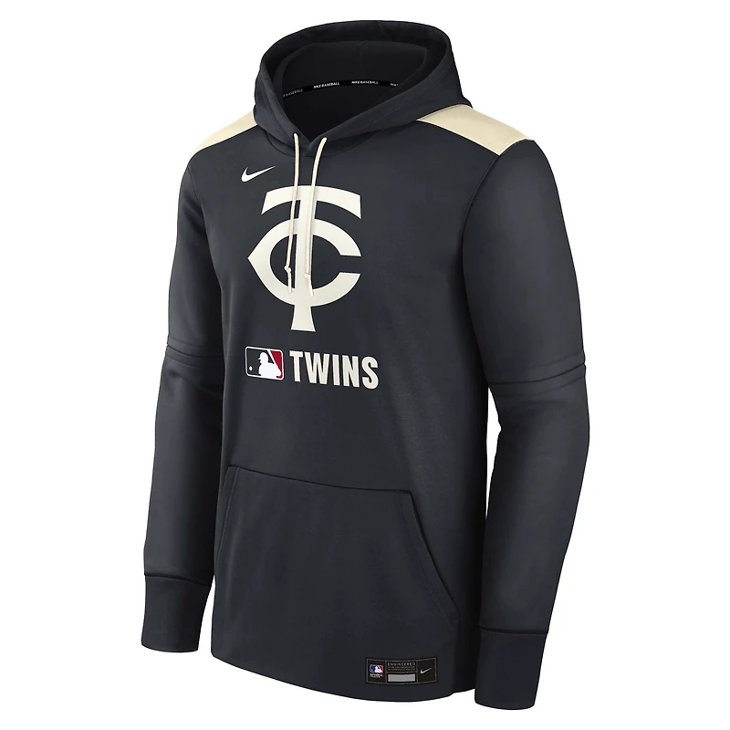 Men's Nike Navy Minnesota Twins Authentic Collection Performance Pullover Hoodie