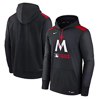 Men's Nike Navy Minnesota Twins Authentic Collection Performance Pullover Hoodie