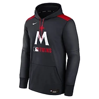Men's Nike Navy Minnesota Twins Authentic Collection Performance Pullover Hoodie