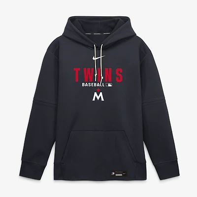Men's Nike Red Minnesota Twins Authentic Collection Therma-FIT Hoodie