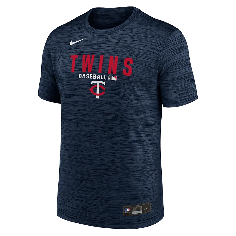 Men's Nike Navy Minnesota Twins Authentic Collection Velocity Dri-FIT T-Shirt