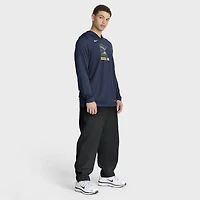 Men's Nike Navy Minnesota Twins City Connect Dri-FIT Long Sleeve Hooded T-Shirt