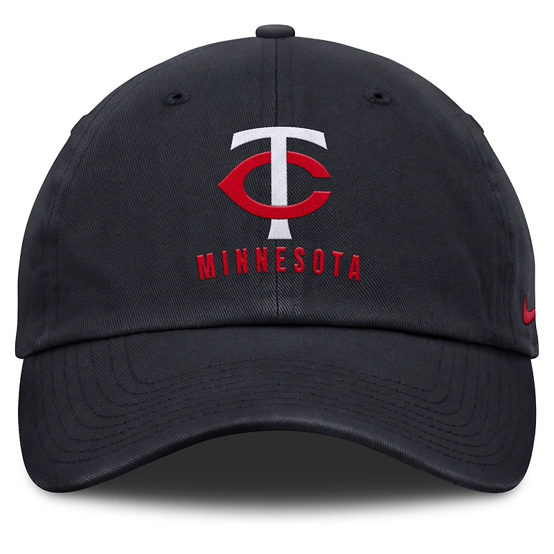 Casquette ajustable Nike bleu marine Minnesota Twins Club pour homme