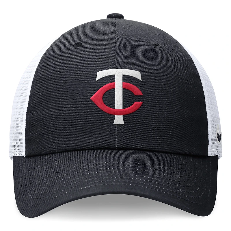 Men's Nike Navy Minnesota Twins Club Trucker Adjustable Hat
