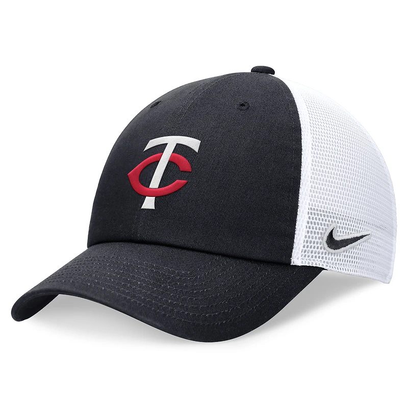 Casquette ajustable Nike pour hommes, bleu marine, Minnesota Twins Club Trucker