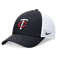 Casquette ajustable Nike pour hommes, bleu marine, Minnesota Twins Club Trucker