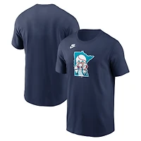 T-shirt Nike bleu marine pour homme de la collection Cooperstown des Twins du Minnesota