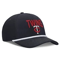 Casquette ajustable Nike bleu marine Minnesota Twins Cooperstown Rise pour homme