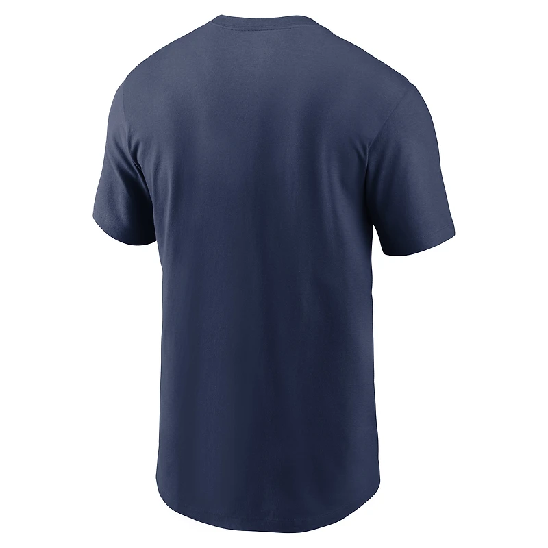 Men's Nike Navy Minnesota Twins Fuse Large Logo T-Shirt
