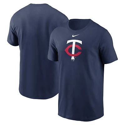 Men's Nike Navy Minnesota Twins Fuse Large Logo T-Shirt