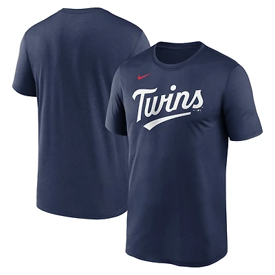 Men's Nike Navy Minnesota Twins Legend Fuse Wordmark T-Shirt