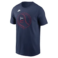T-shirt Nike bleu marine pour homme avec logo local des Twins du Minnesota