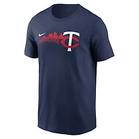 T-shirt Nike pour homme, bleu marine, Minnesota Twins, équipe locale Skyline