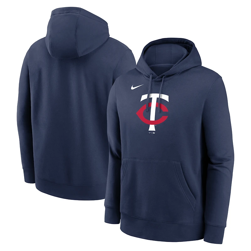 Sweat à capuche Nike bleu marine Minnesota Twins Logo Club Fleece pour homme