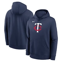 Sweat à capuche Nike bleu marine Minnesota Twins Logo Club Fleece pour homme