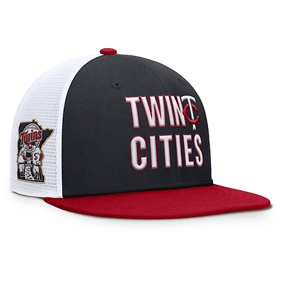 Men's Nike  Navy Minnesota Twins Pro Trucker Snapback Hat