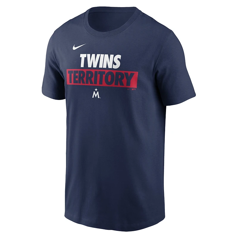 T-shirt Nike Minnesota Twins Rally Rule pour homme - Bleu marine