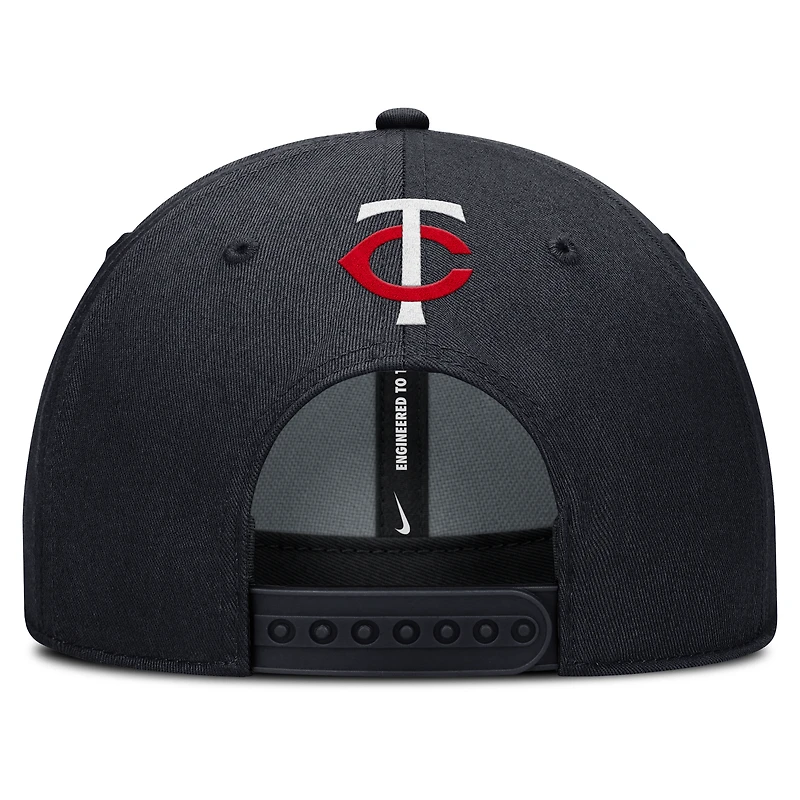 Men's Nike Navy Minnesota Twins Rise Gaberdine Adjustable Hat