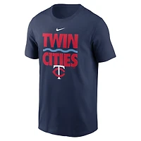 Men's Nike Navy Minnesota Twins Twin Cities Local Team T-Shirt