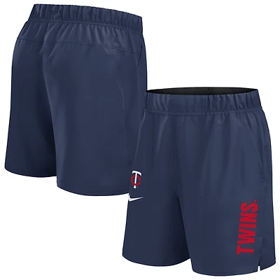 Men's Nike Navy Minnesota Twins Woven Victory Dri-FIT Shorts