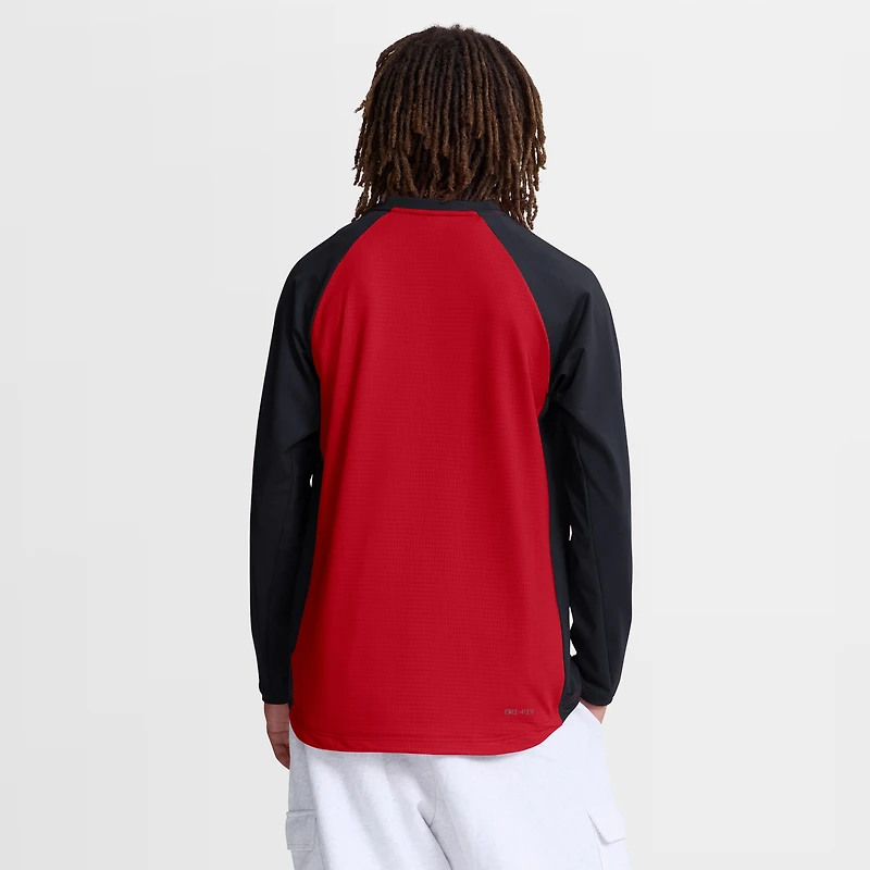 Men's Nike Red Minnesota Twins Authentic Collection Raglan Dri-FIT Sweatshirt