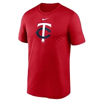 T-shirt de performance Nike Minnesota Twins Legend Fuse avec grand logo pour homme, rouge