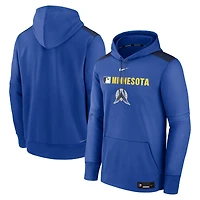 Sweat à capuche Nike Royal Minnesota Twins Authentic Collection City Connect Therma pour homme