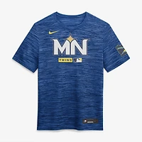 Men's Nike Royal Minnesota Twins Authentic Collection City Connect Velocity Dri-FIT T-Shirt