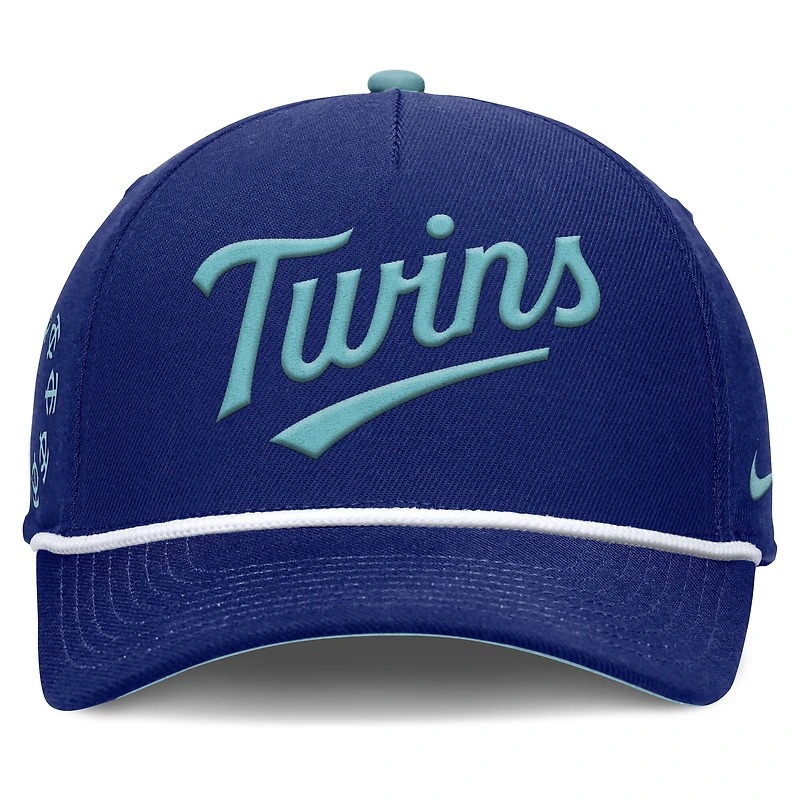 Casquette ajustable Nike Royal Minnesota Twins pour homme, motif Père's Day Rise