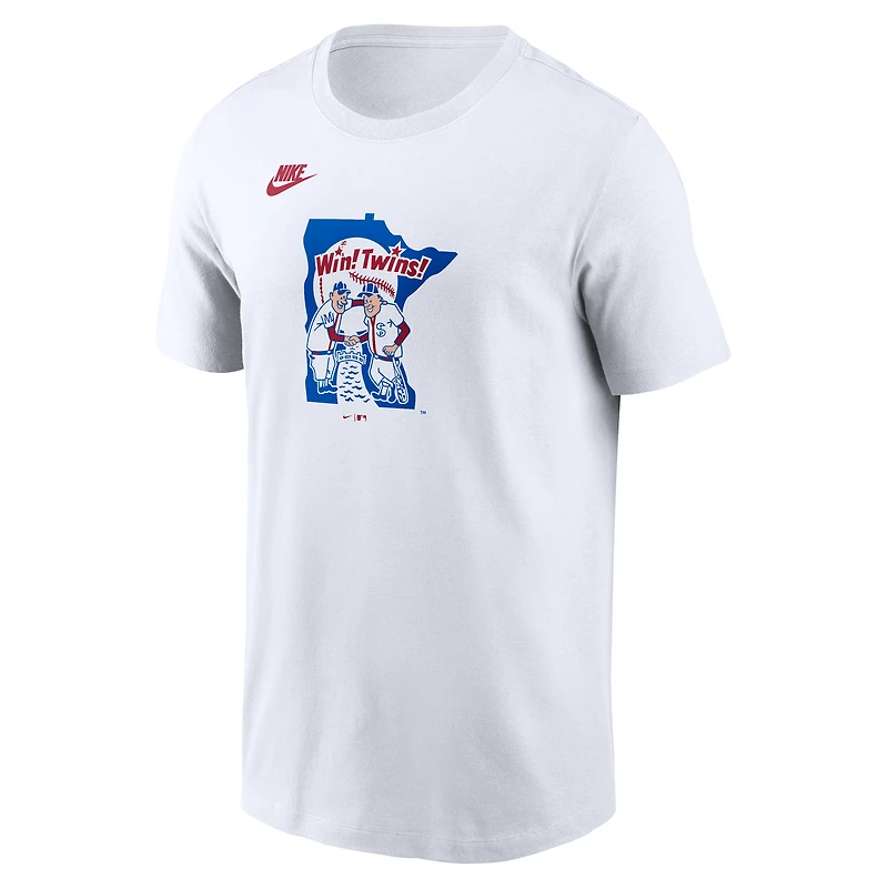 T-shirt Nike blanc Minnesota Twins Cooperstown Collection pour homme