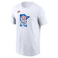 T-shirt Nike blanc Minnesota Twins Cooperstown Collection pour homme