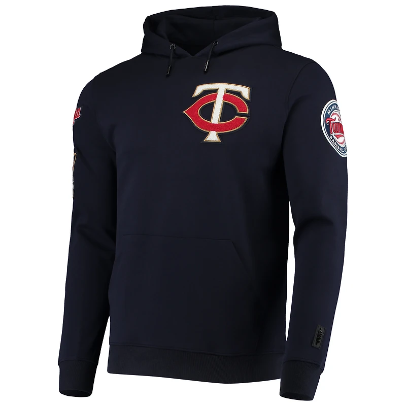 Sweat à capuche avec logo de l'équipe Pro Standard Minnesota Twins pour homme, bleu marine