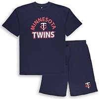Ensemble combiné t-shirt et short pour hommes Profile Minnesota Twins Big & Tall