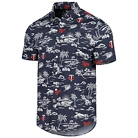 Chemise boutonnée Kekai Performance pour homme, bleu marine, Reyn Spooner, Twins du Minnesota