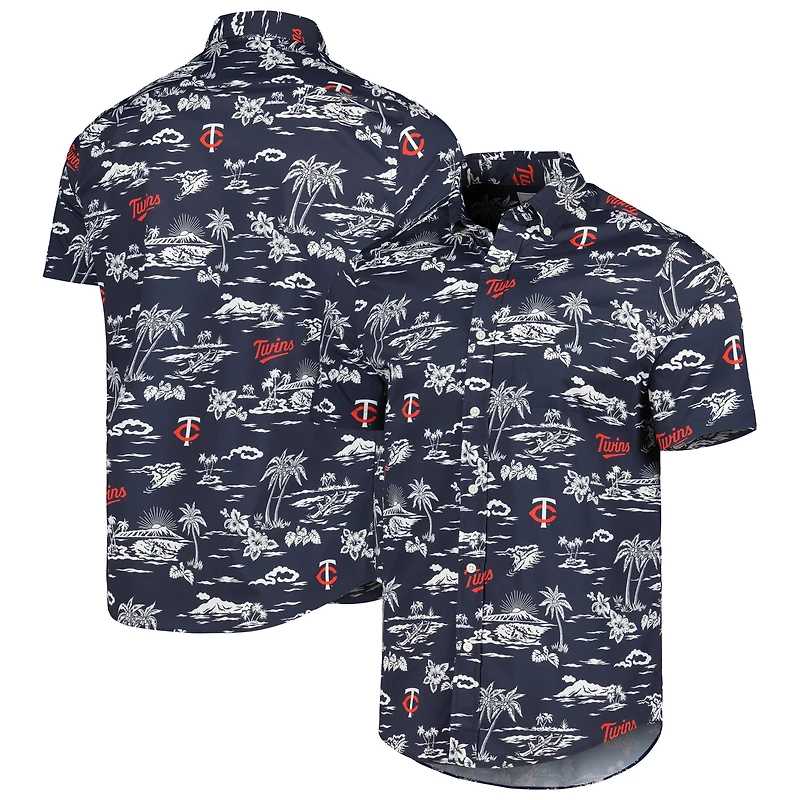 Chemise boutonnée Kekai Performance pour homme, bleu marine, Reyn Spooner, Twins du Minnesota