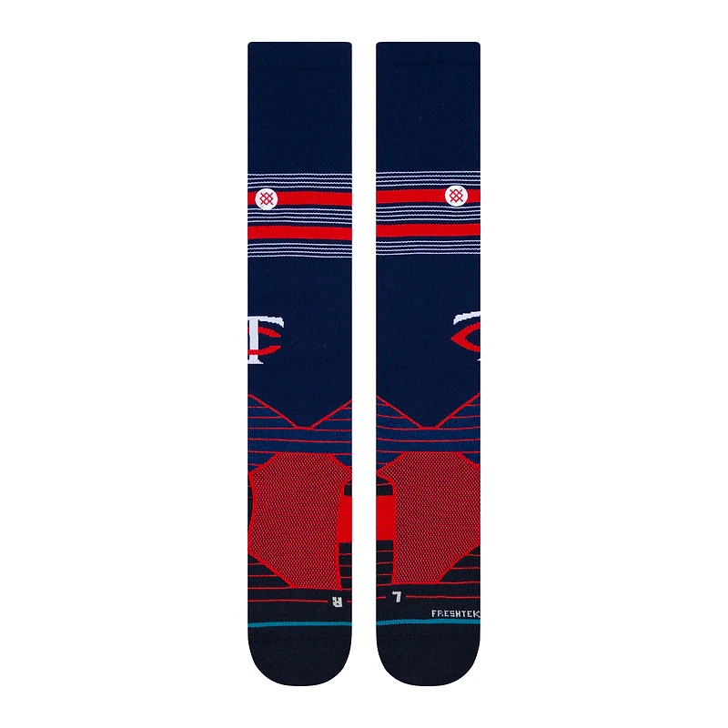 Men's Stance Navy Minnesota Twins Diamond Pro Over the Calf Socks