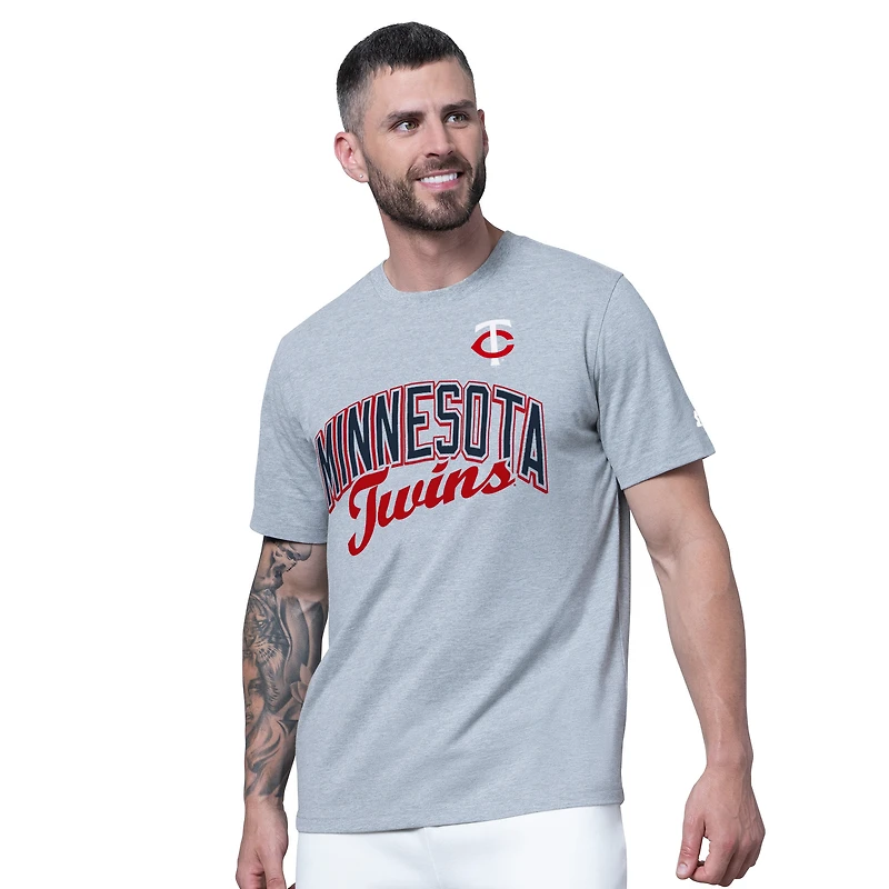 Men's Starter Navy/Heather Gray Minnesota Twins Two-Pack T-Shirt Set