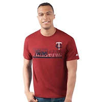 T-shirt rouge pour homme de l'équipe Prime Time des Twins du Minnesota